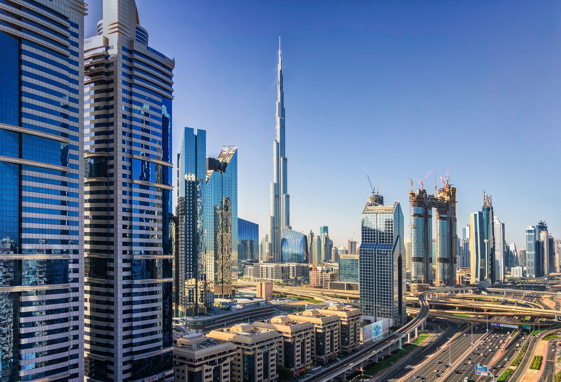Dubai landmarks view